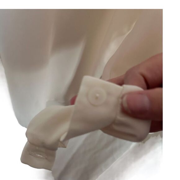 LUSH White Chiffon Popover Blouse - Size S - Picture 7 of 10